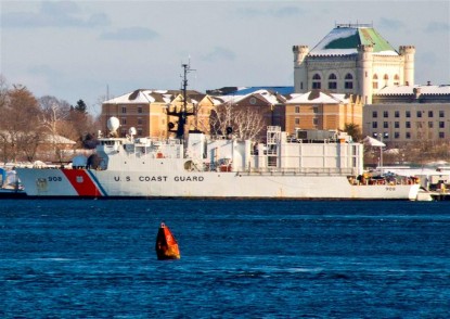 US Coast Guard Vessel at Portsmouth Naval Shipyard.