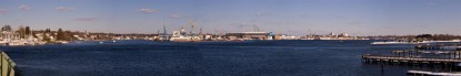 Panorama of Portsmouth Harbor (Best viewed large, click image to enlarge)