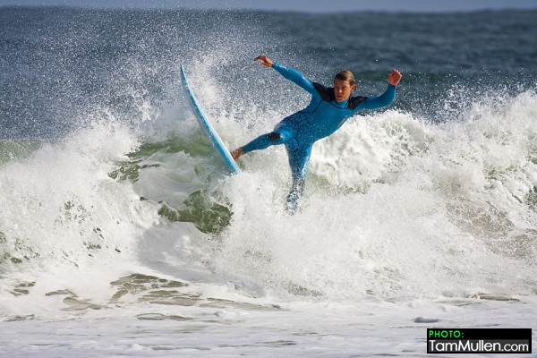 Finn Mullen Surfing at Whiterocks
