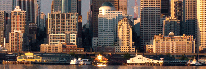 Seattle Waterfront animated wiggle stereoscopy